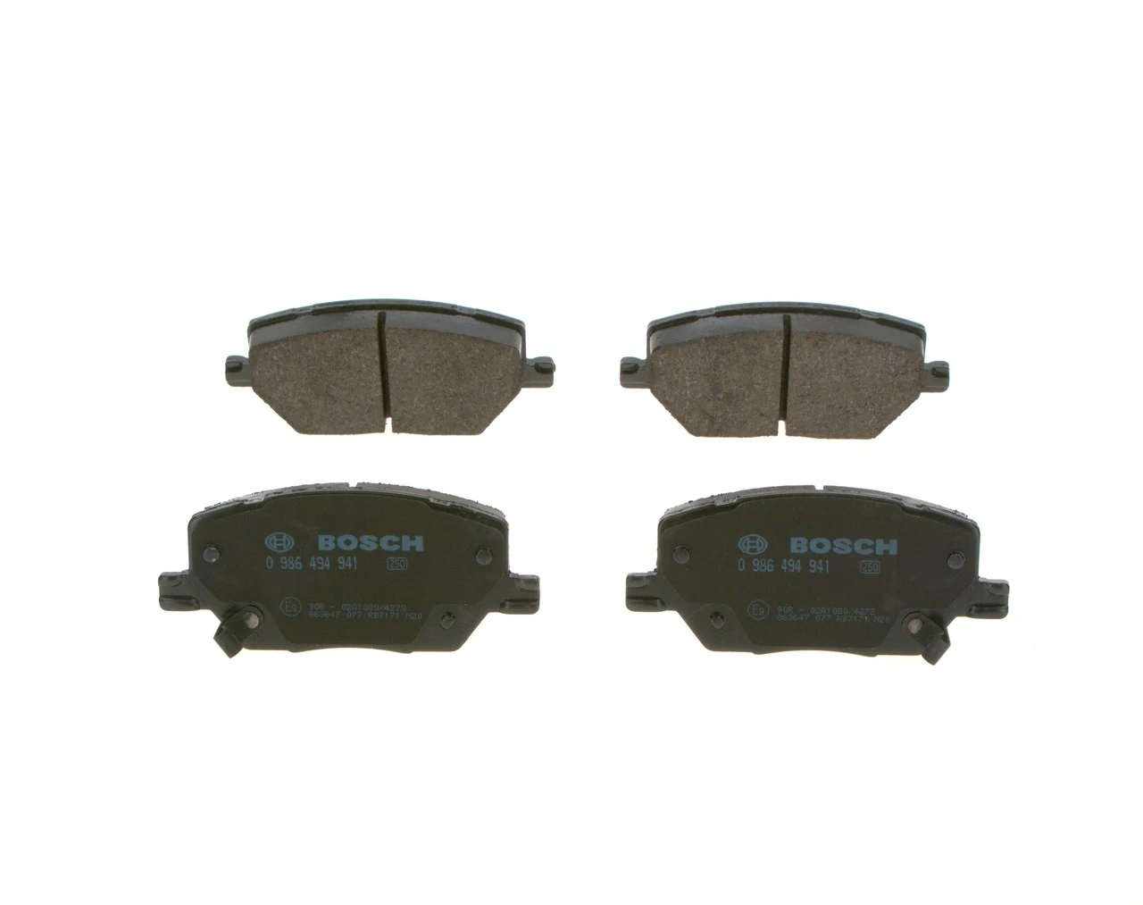 Передні тормозні колодки 0986494941 Bosch