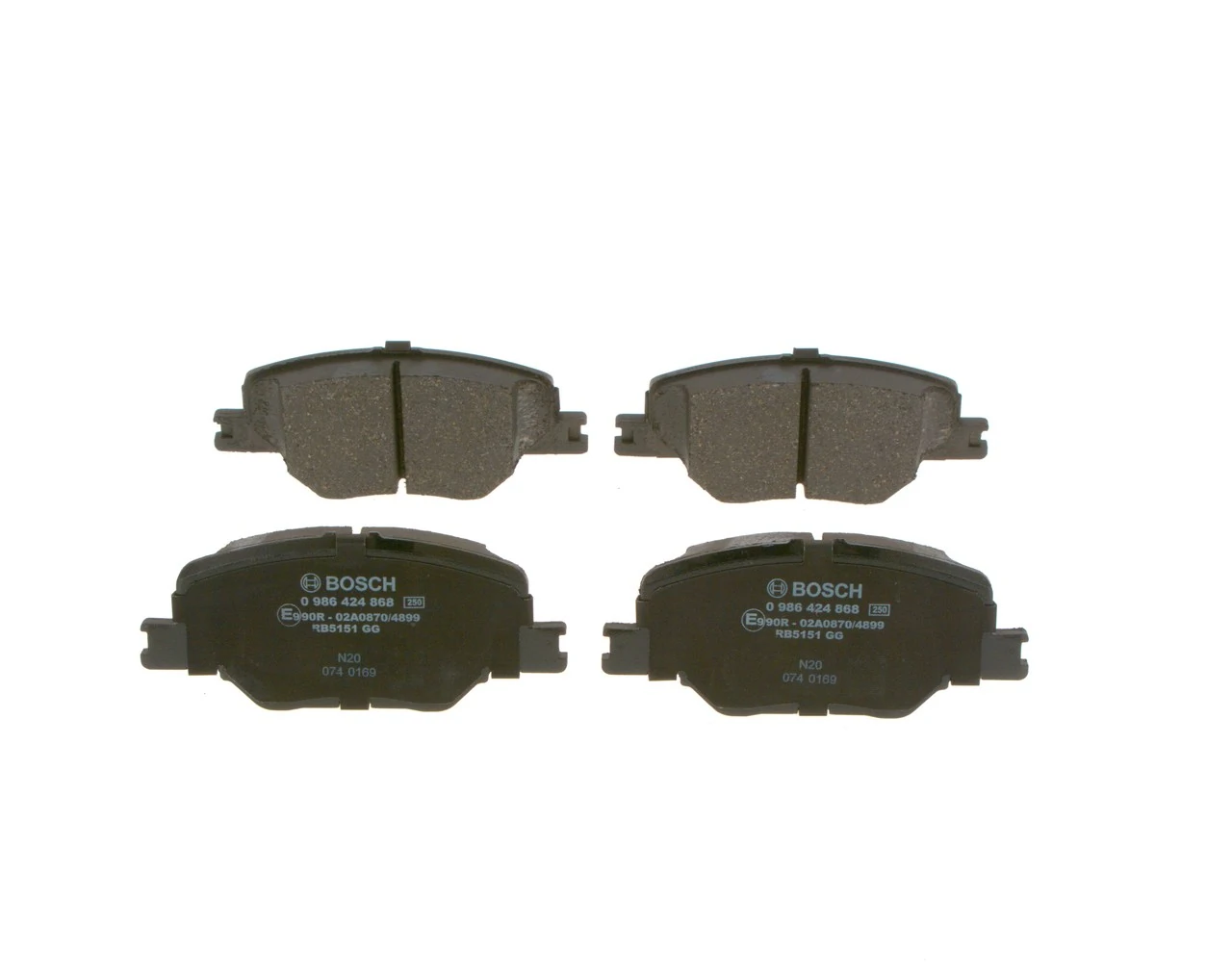 Гальмівні колодки Bosch 0986424868 ціна, від 56.83 USD