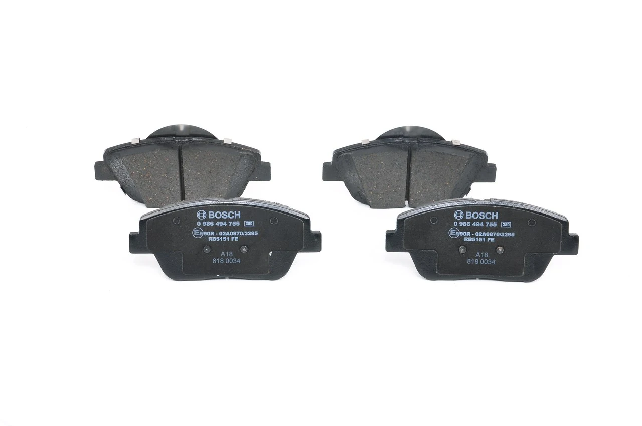 Купити 0986494755 Bosch Колодки гальмівні передні, дискові