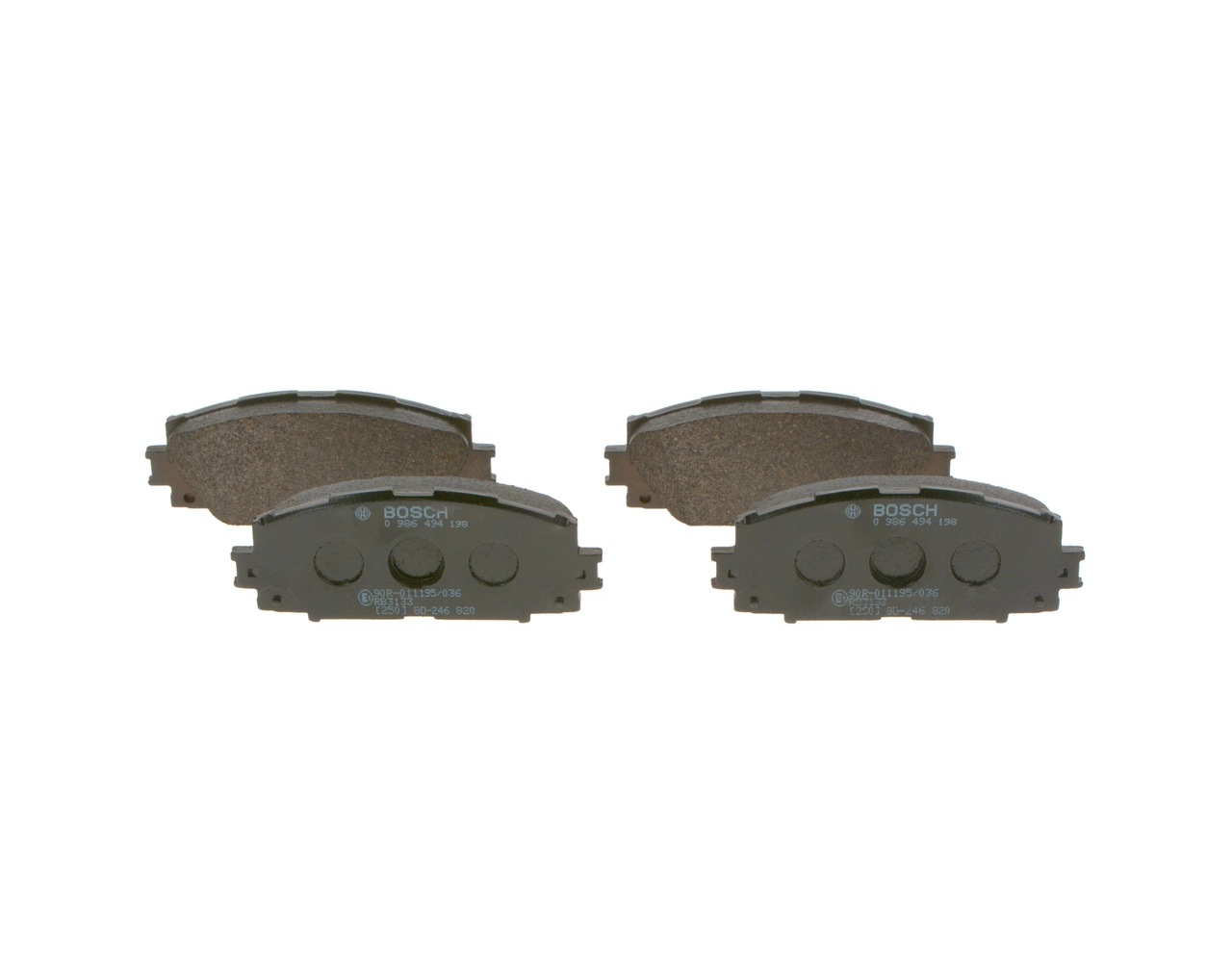0986494198 Bosch Передні гальмівні колодки