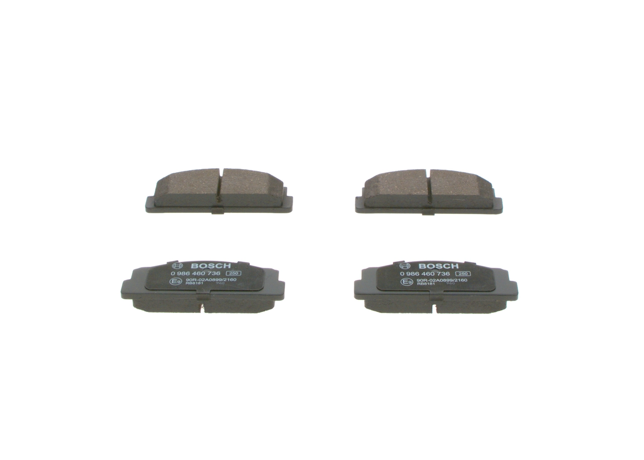 0986460736 Bosch Передні гальмівні колодки