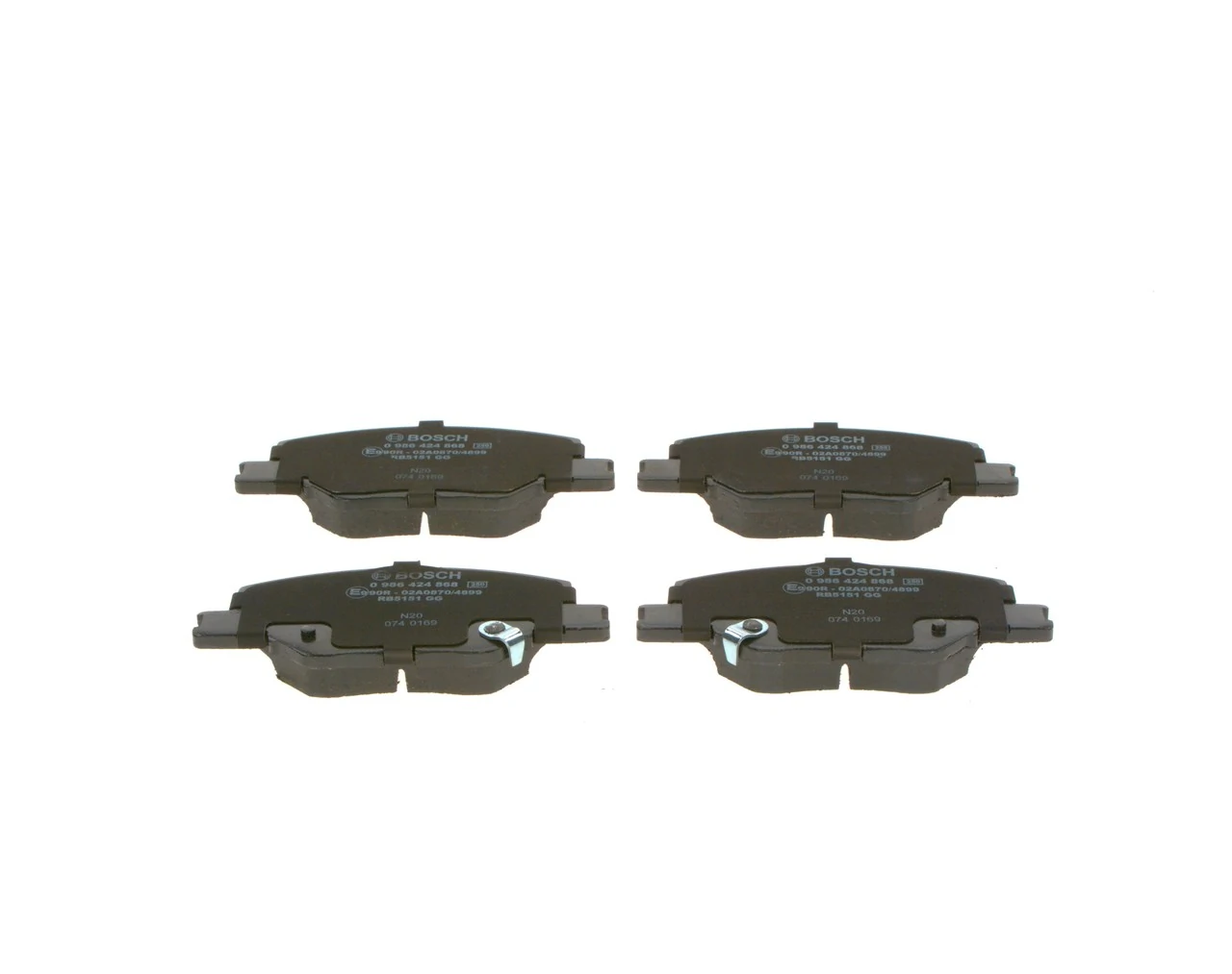 Купити 0986424868 Bosch Колодки гальмівні передні, дискові