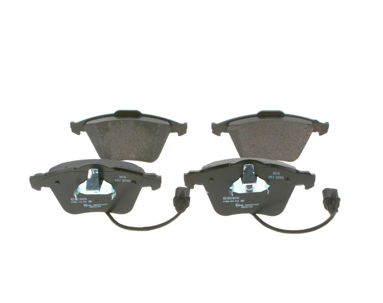 Купити 0986495272 Bosch Колодки гальмівні передні, дискові