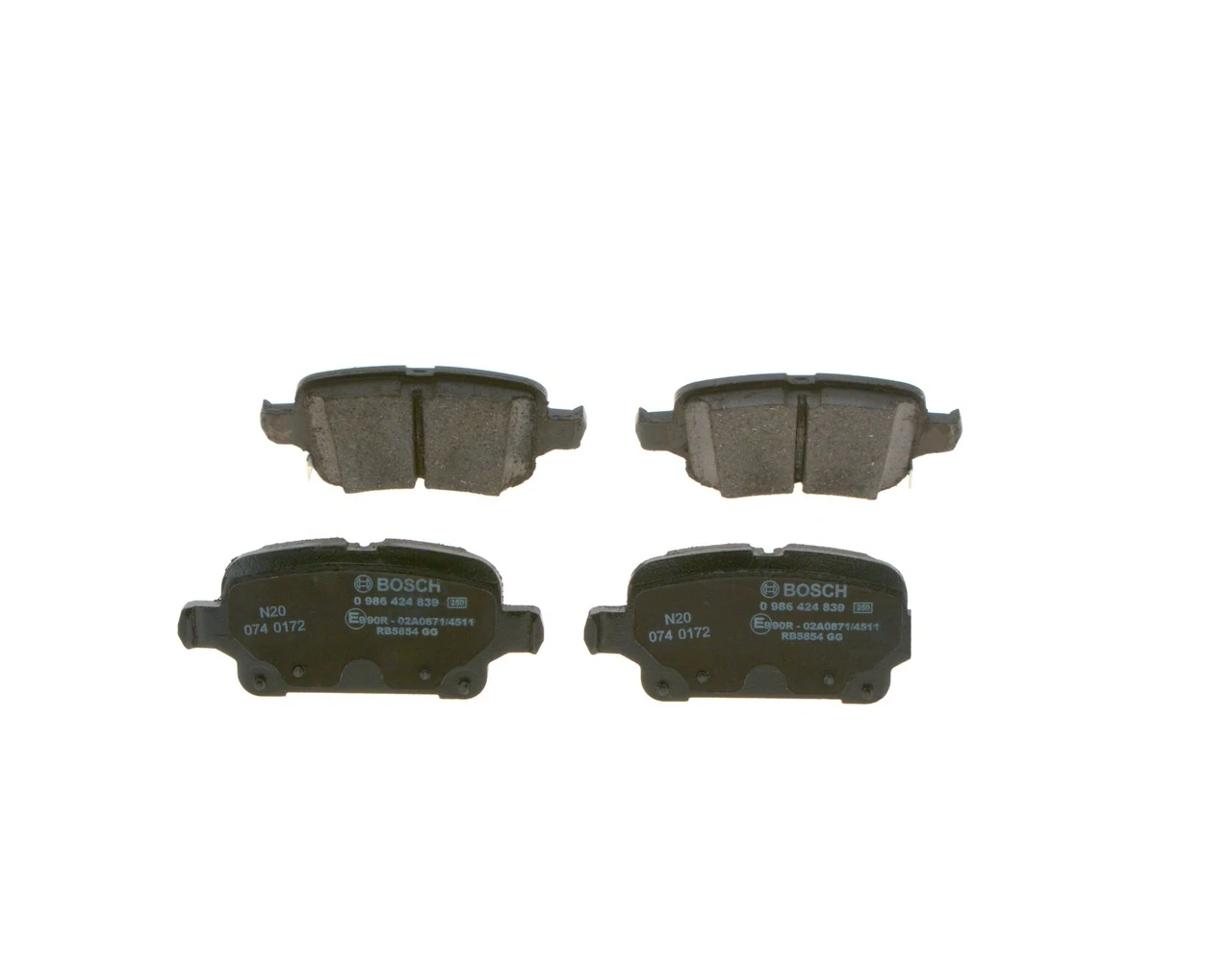 Купити 0986424839 Bosch Задні колодки