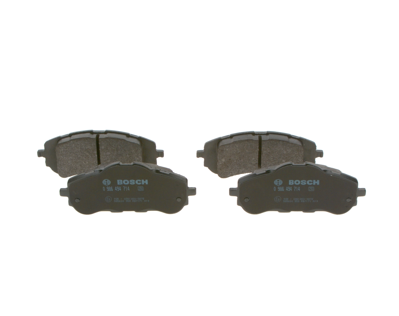 0986494714 Bosch Передні гальмівні колодки