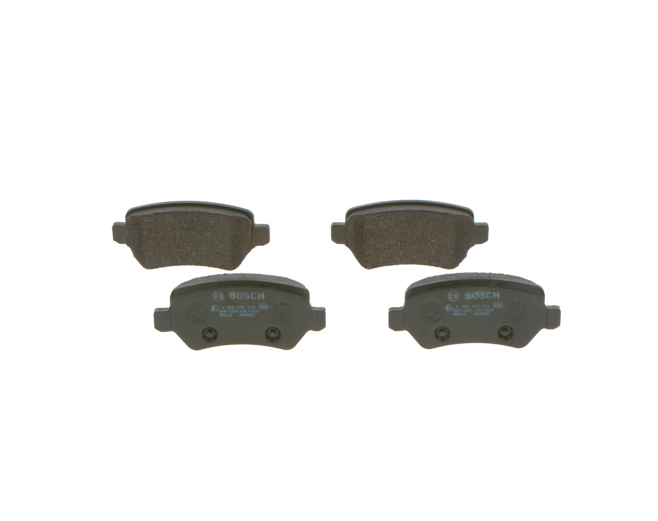 Задні гальмівні колодки Bosch 0986495218 ціна, від 12.90 USD