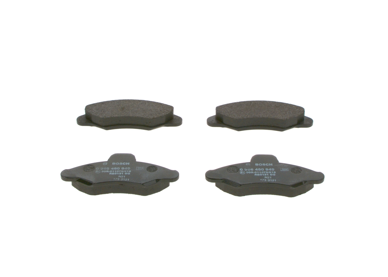 Купити 0986460949 Bosch Колодки гальмівні передні, дискові