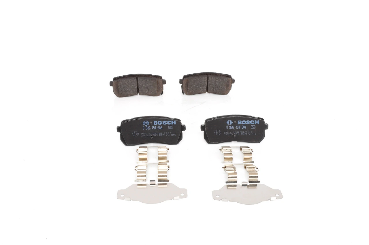 0986494608 Bosch Колодки гальмівні задні, дискові