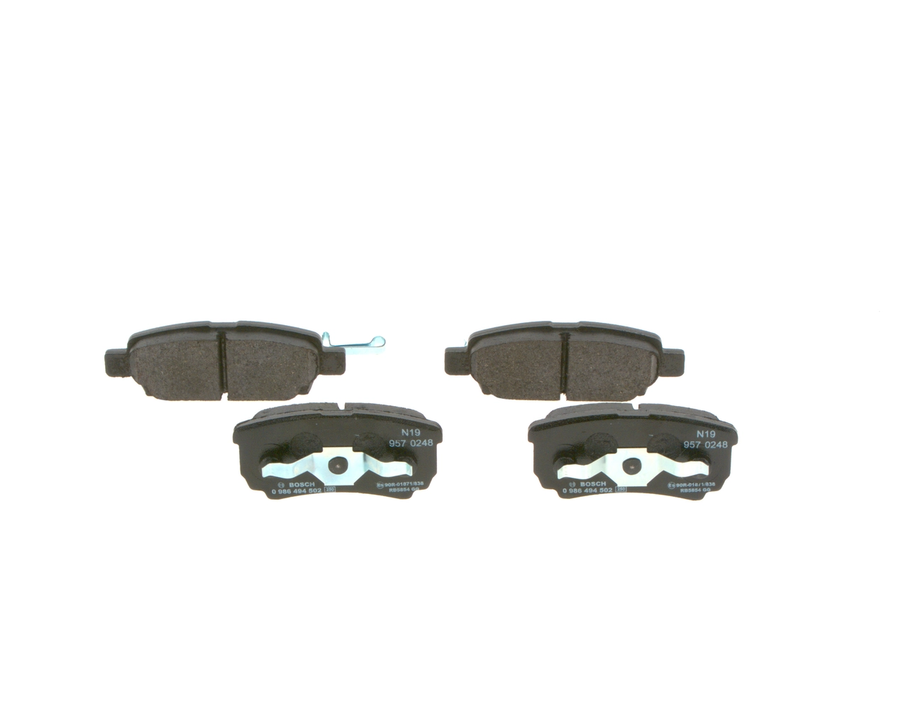 Задні дискові колодки Bosch 0986494502