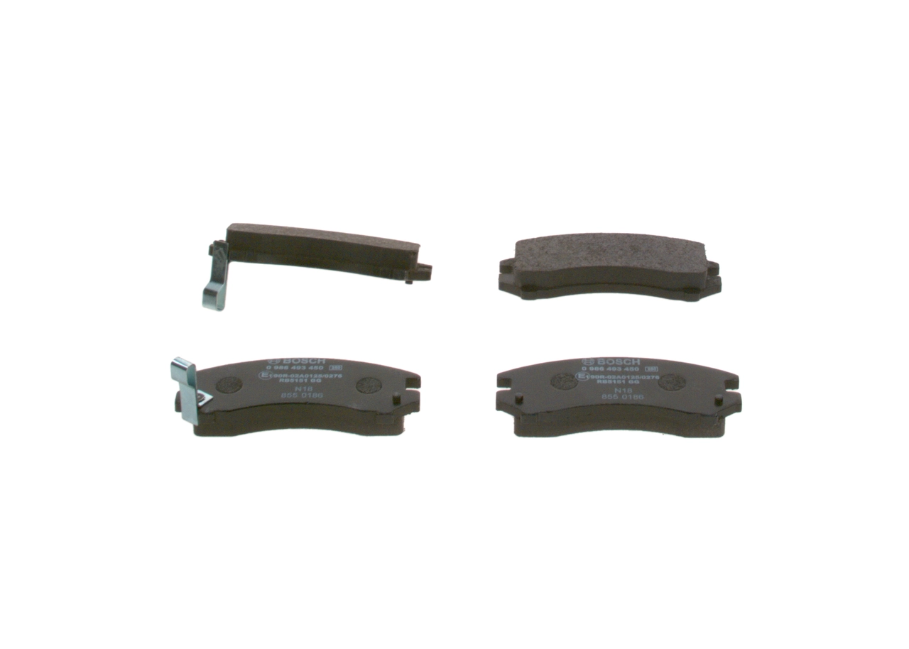 Купити 0986493450 Bosch Колодки гальмівні передні, дискові