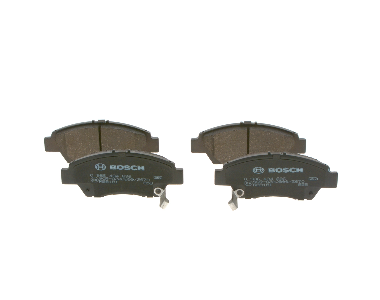 0986494896 Bosch Передні гальмівні колодки