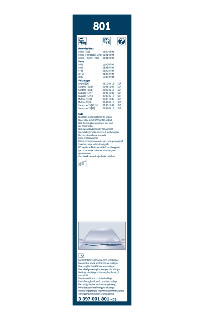 Купити 3397001801 Bosch Безконтактні двірники