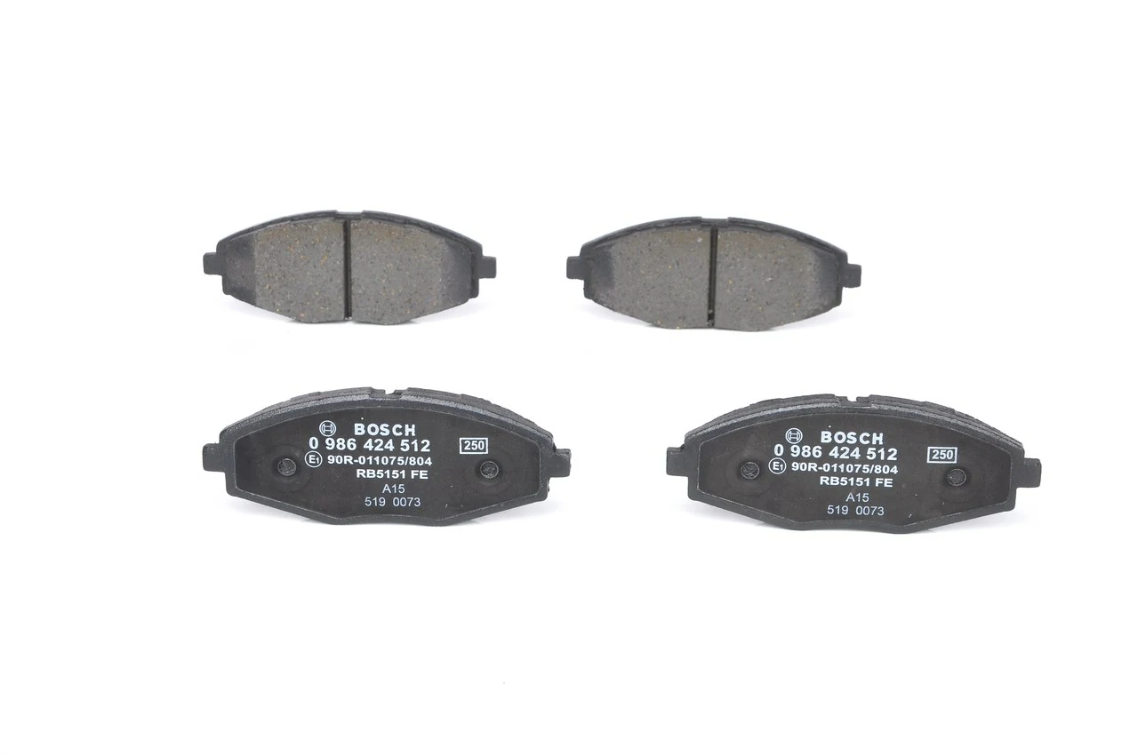 Передні тормозні колодки 0986424512 Bosch