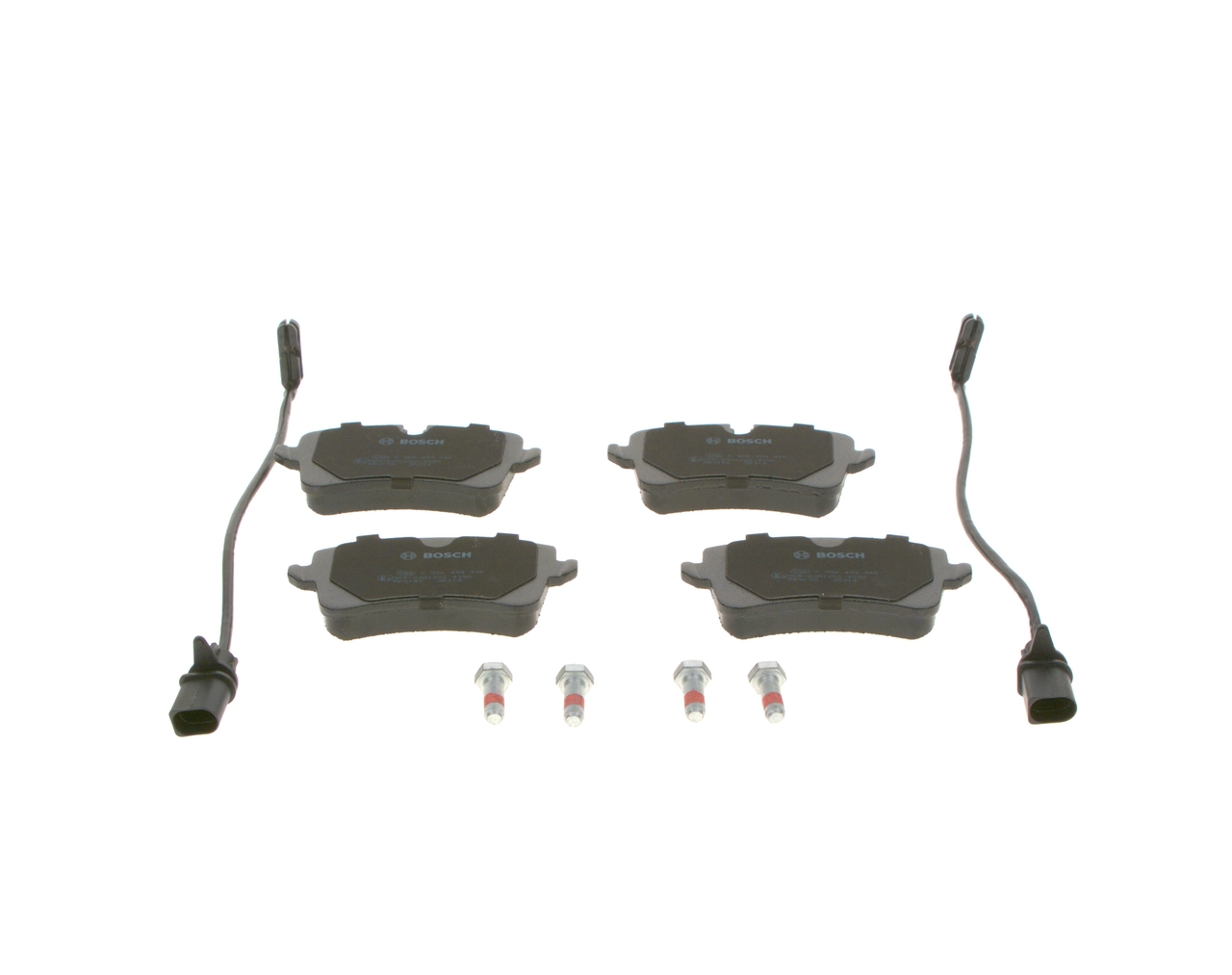 0986494446 Bosch Колодки гальмівні задні, дискові