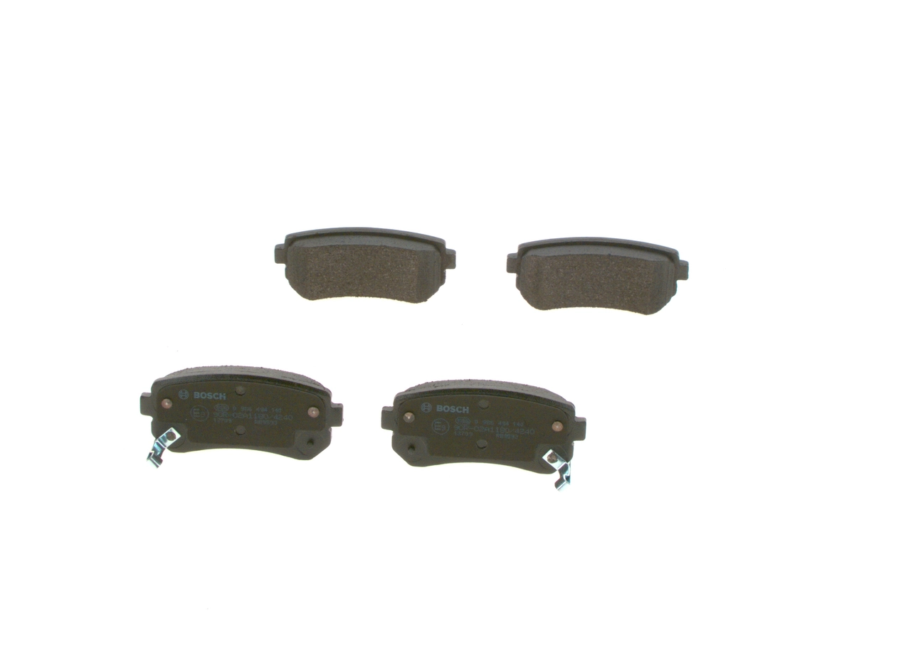 0986494140 Bosch Колодки гальмівні задні, дискові