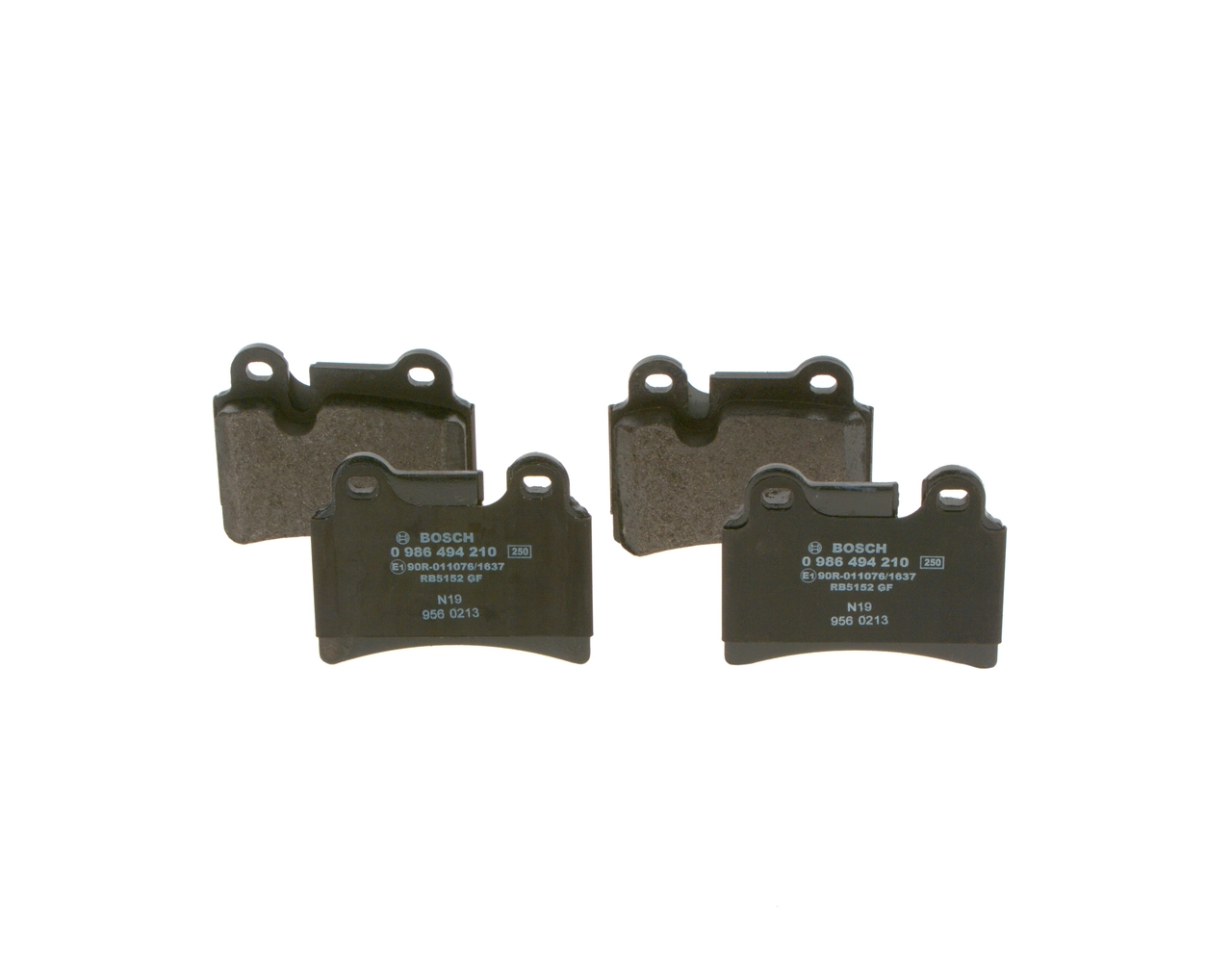 0986494210 Bosch Колодки гальмівні задні, дискові