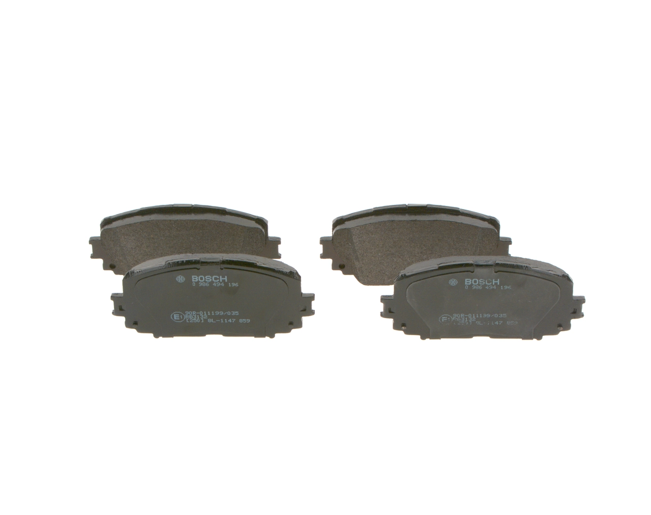 0986494196 Bosch Передні гальмівні колодки