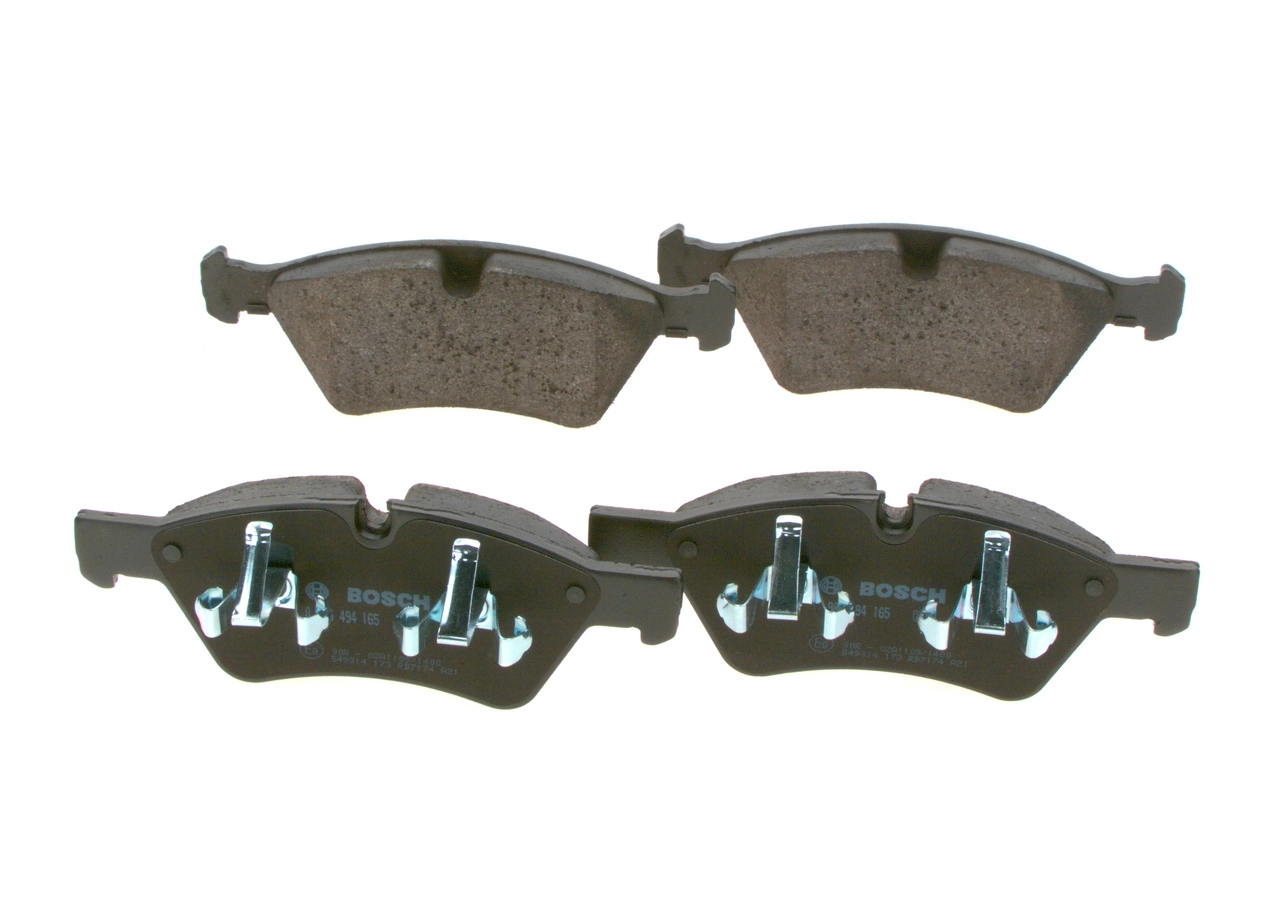 Купити 0986494165 Bosch Колодки гальмівні передні, дискові