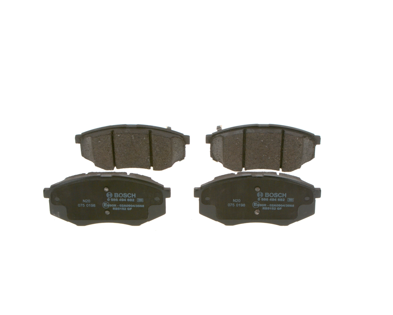 Передні тормозні колодки 0986494692 Bosch