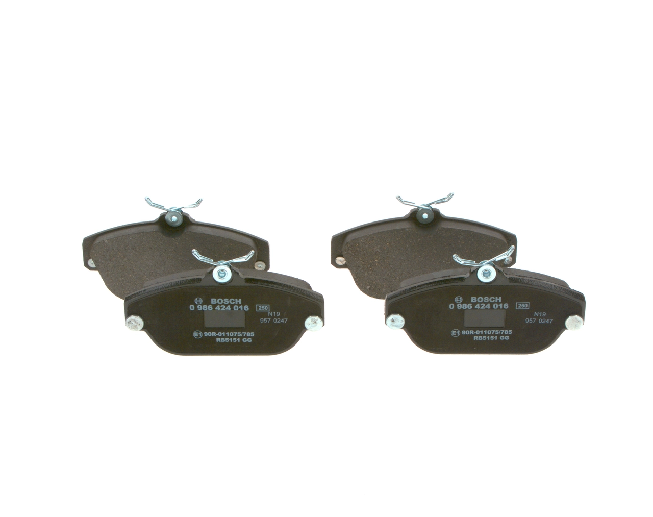 0986424016 Bosch Передні гальмівні колодки
