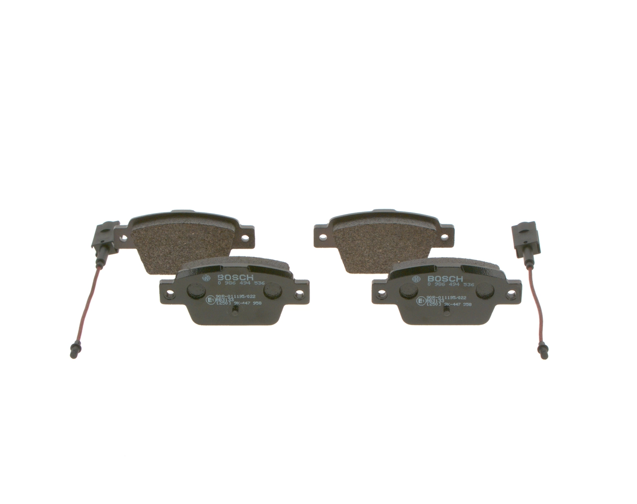 Задні гальмівні колодки Bosch 0986494536 ціна, від 23.67 USD