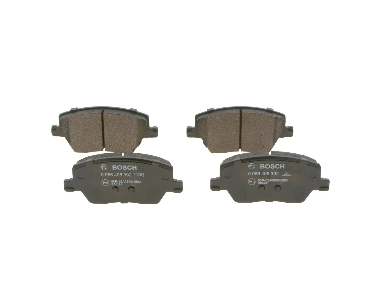 0986495392 Bosch Передні гальмівні колодки