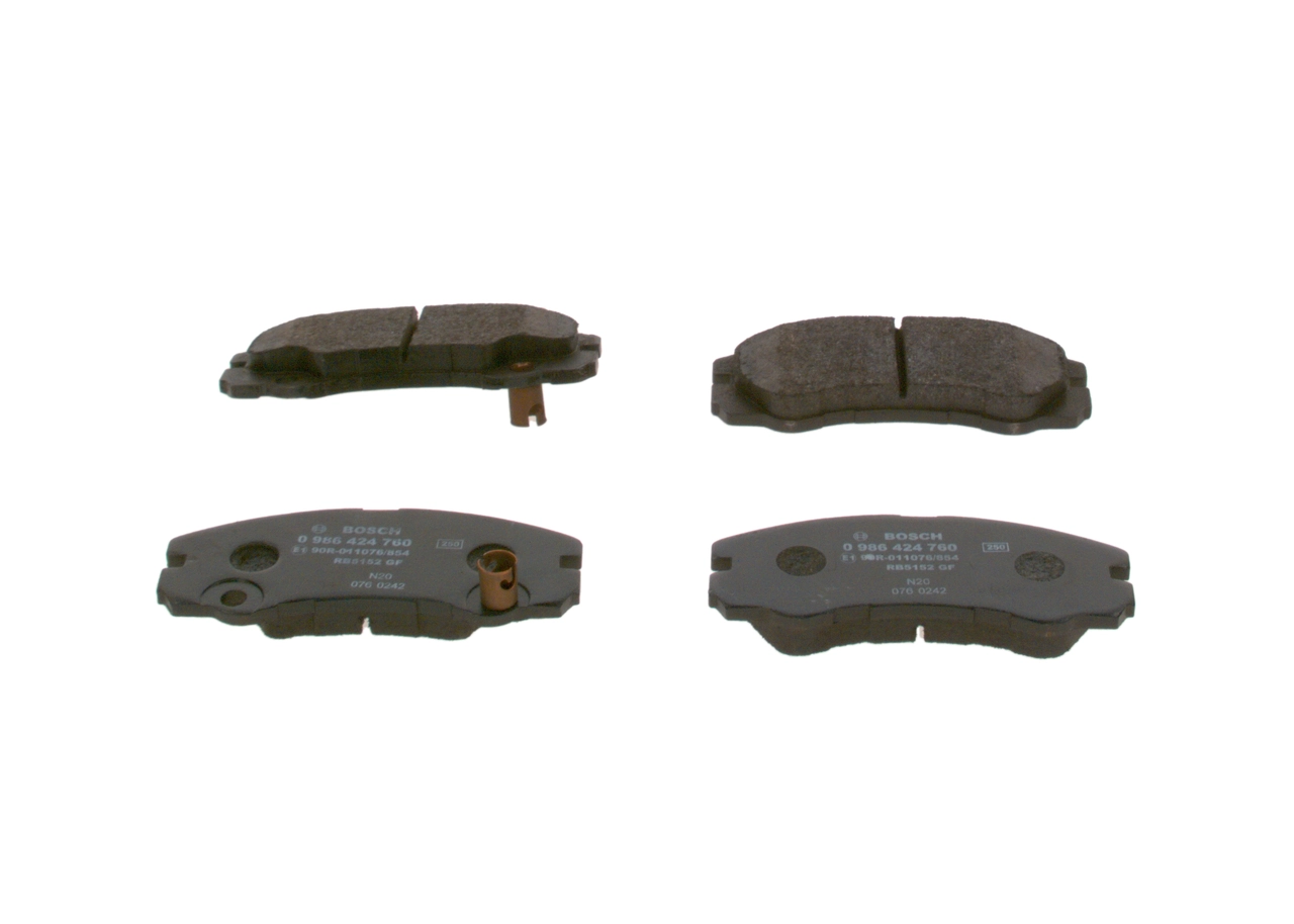 Купити 0986424760 Bosch Колодки гальмівні передні, дискові