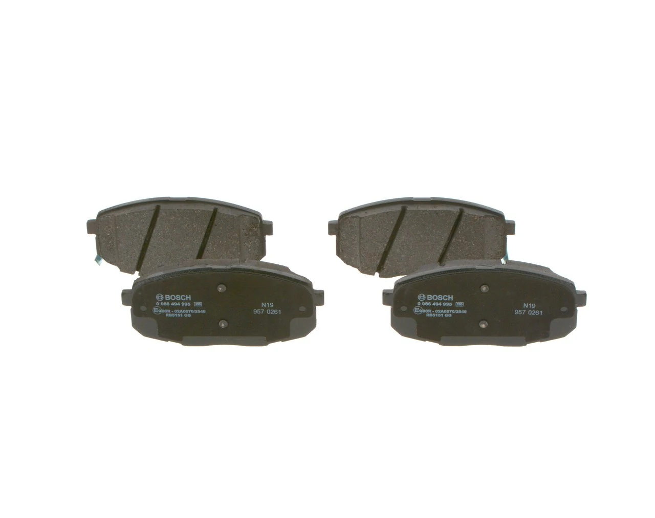 Купити 0986494995 Bosch Колодки гальмівні передні, дискові