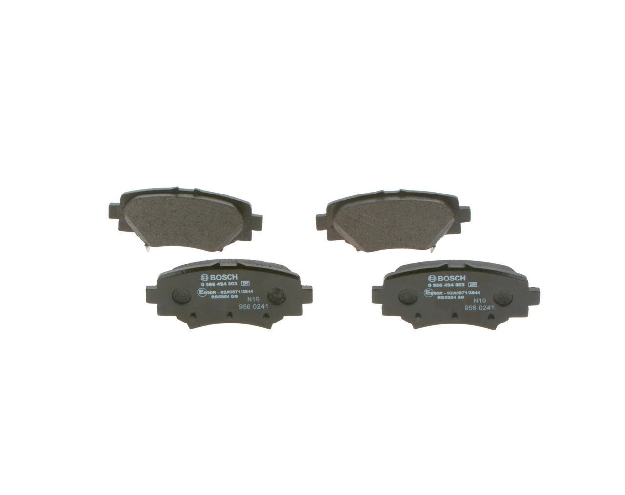 Задні гальмівні колодки 0986494803 Bosch