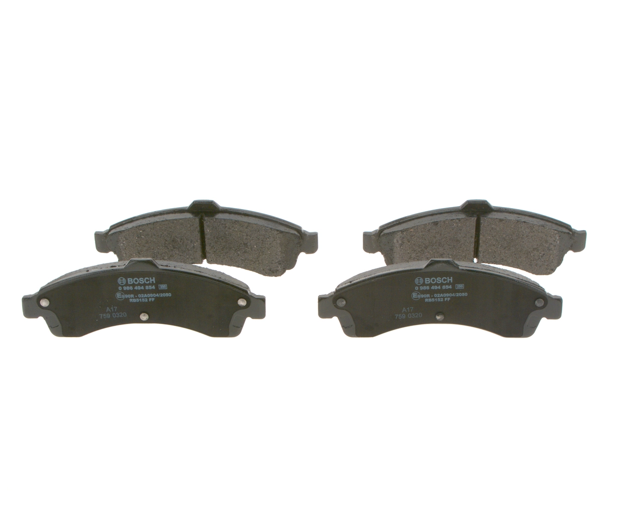 Передні тормозні колодки 0986494854 Bosch