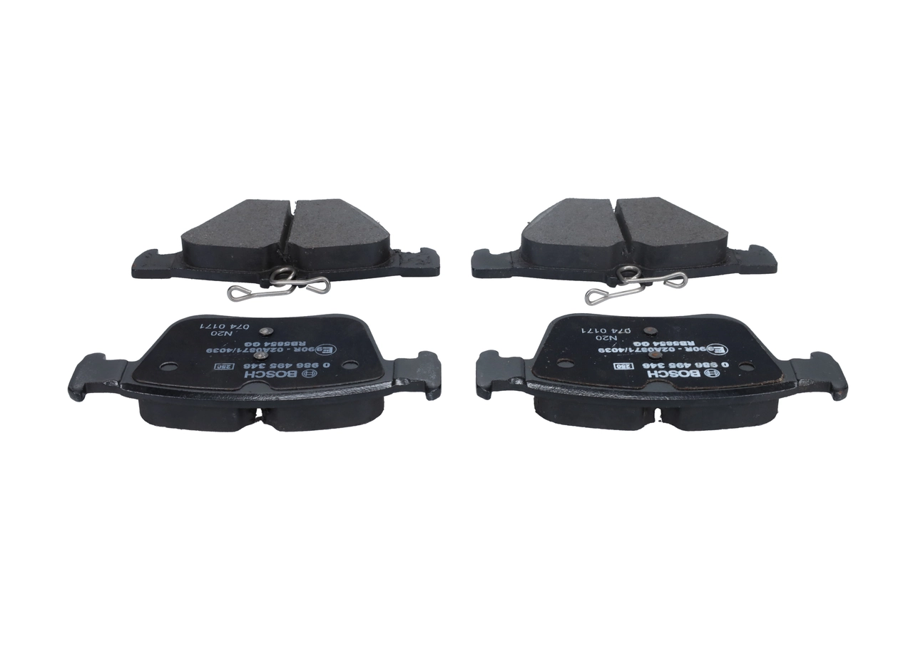Задні гальмівні колодки Bosch 0986495346 ціна, від 27.99 USD