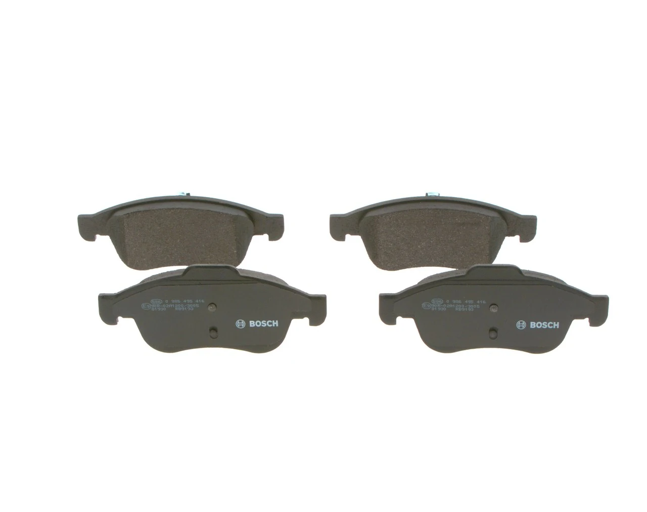 Купити 0986495416 Bosch Колодки гальмівні передні, дискові