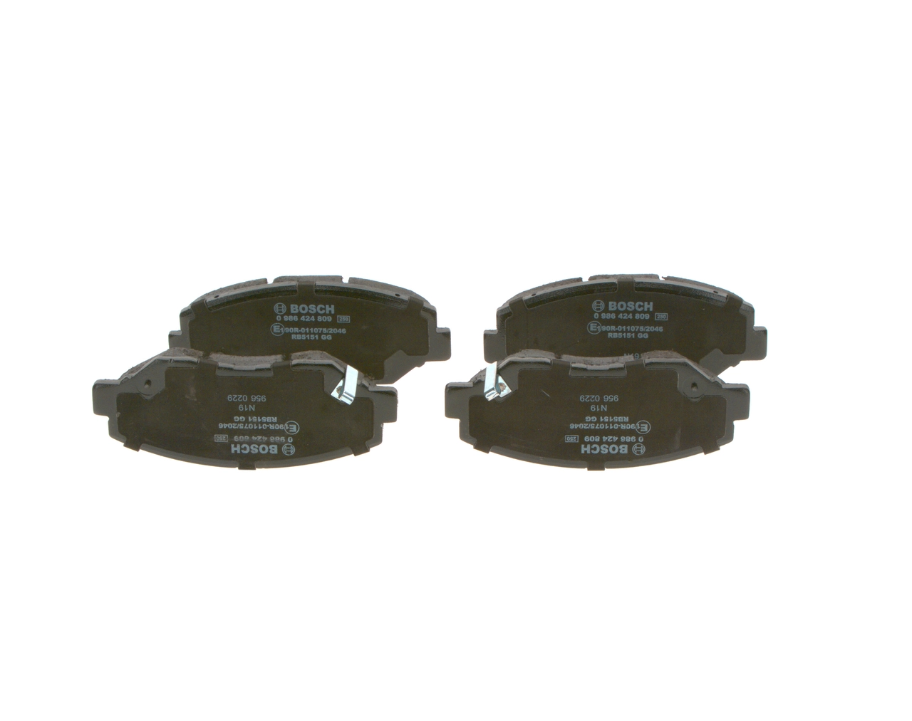 0986424809 Bosch Передні гальмівні колодки