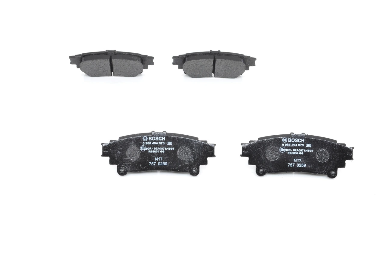 Задні гальмівні колодки Bosch 0986494873 ціна, від 22.27 USD