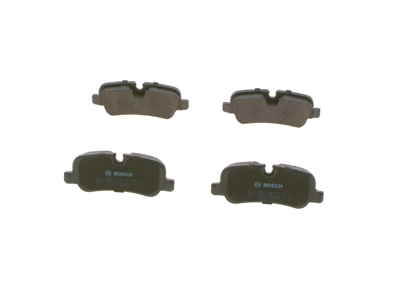 0986494148 Bosch Колодки гальмівні задні, дискові
