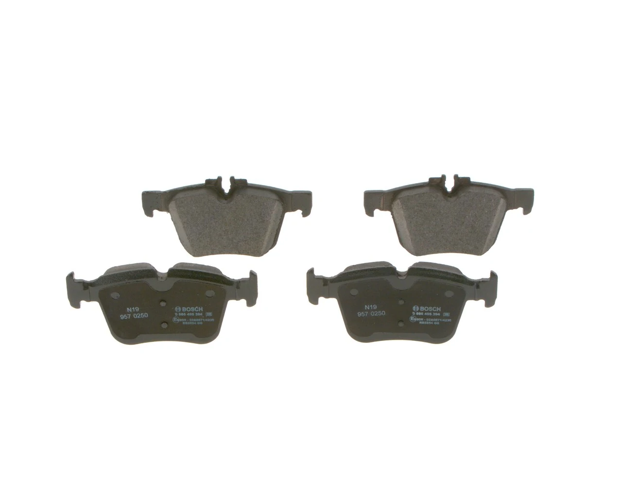 0986495394 Bosch Колодки гальмівні задні, дискові