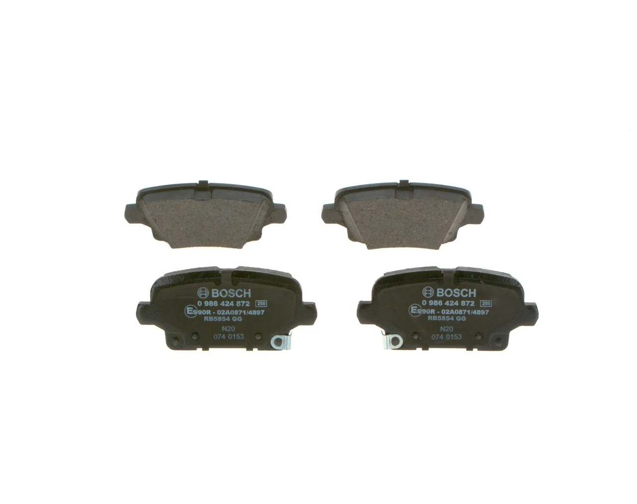 Задні дискові колодки Bosch 0986424872