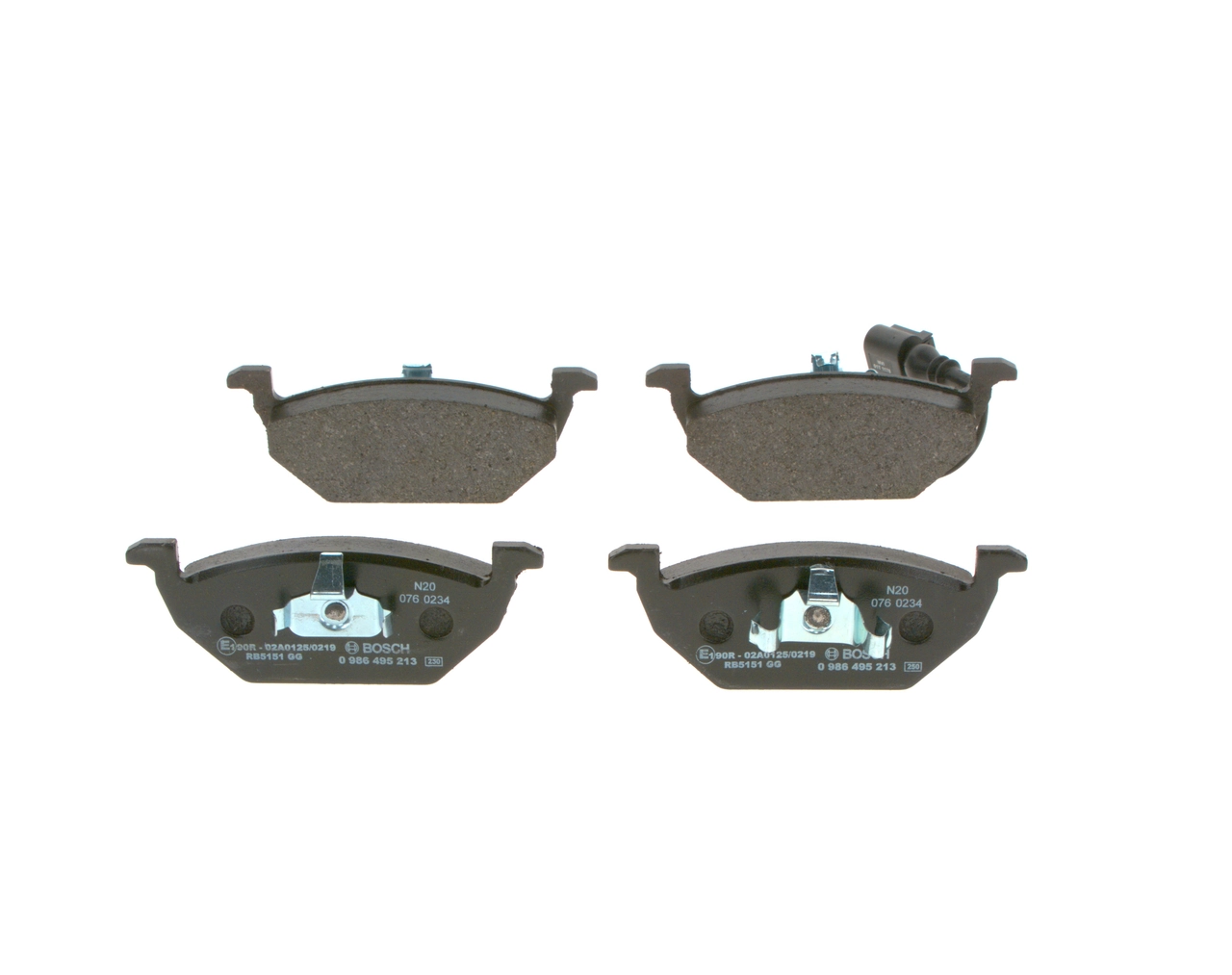 Купити 0986495213 Bosch Колодки гальмівні передні, дискові