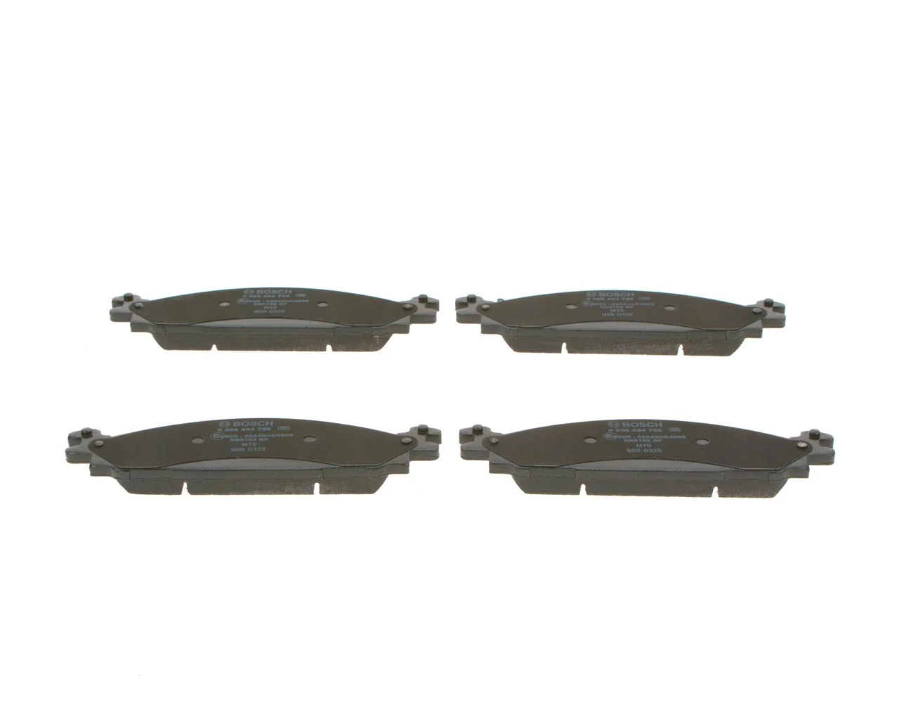 Передні тормозні колодки 0986494758 Bosch
