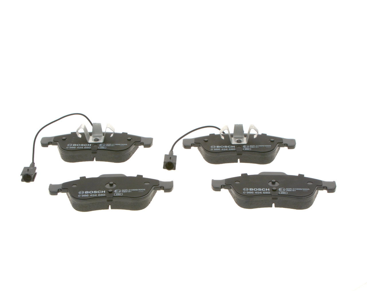 0986494680 Bosch Передні гальмівні колодки
