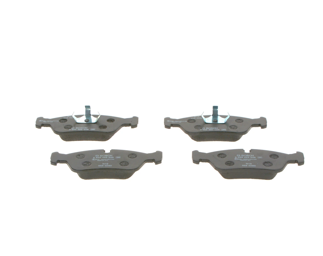 0986495229 Bosch Передні гальмівні колодки