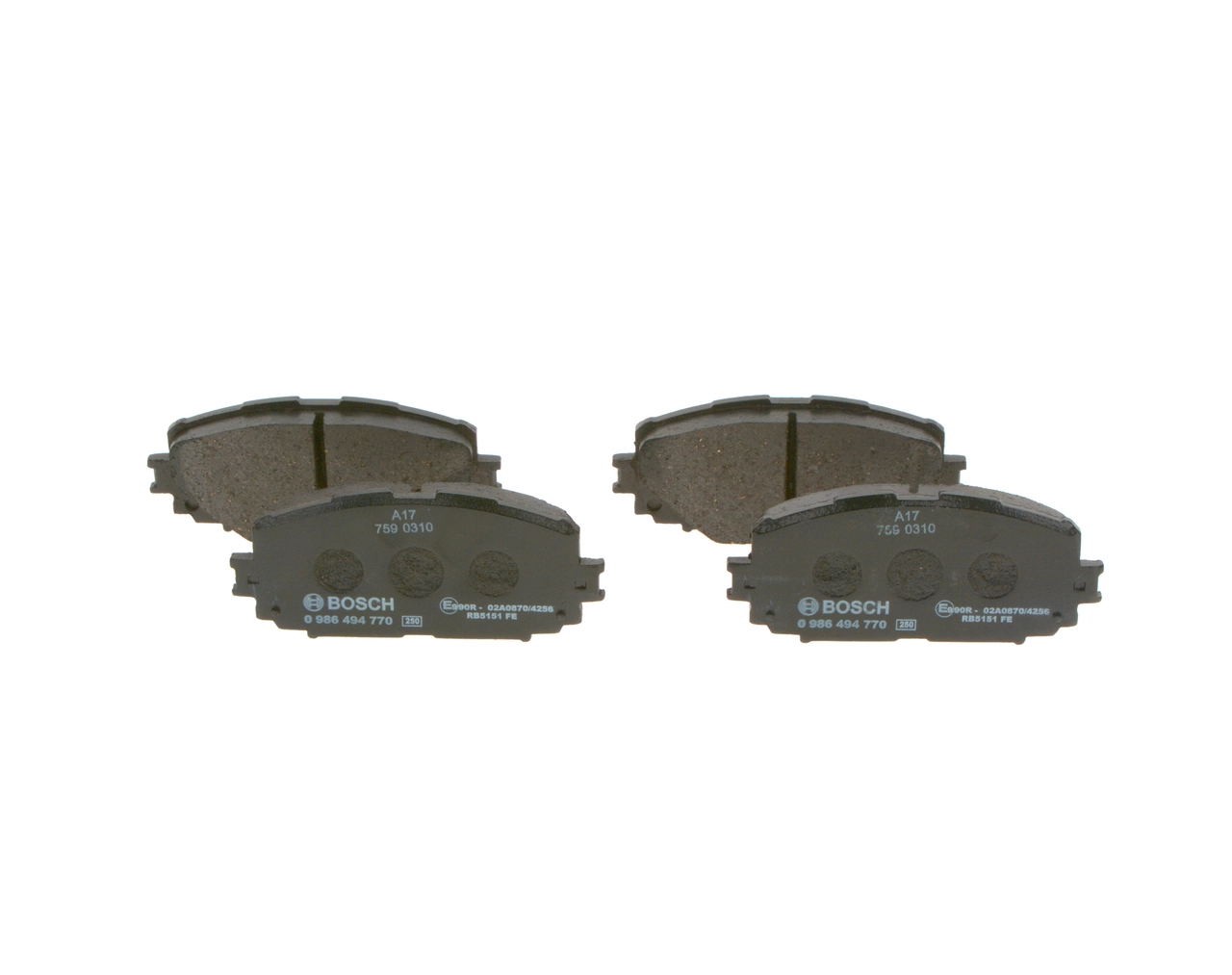 Гальмівні колодки Bosch 0986494770 ціна, від 14.57 USD