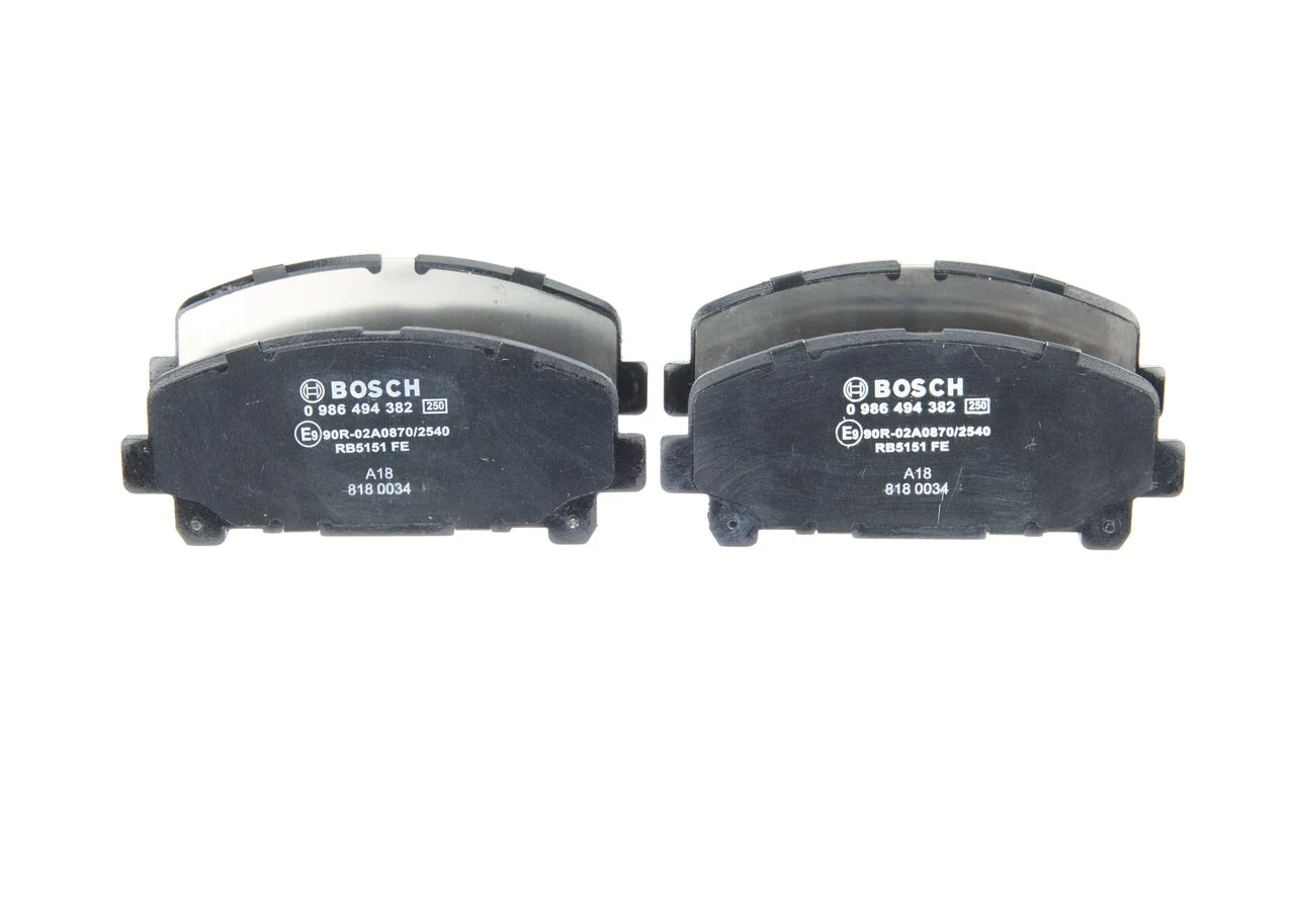 Купити 0986494382 Bosch Колодки гальмівні передні, дискові