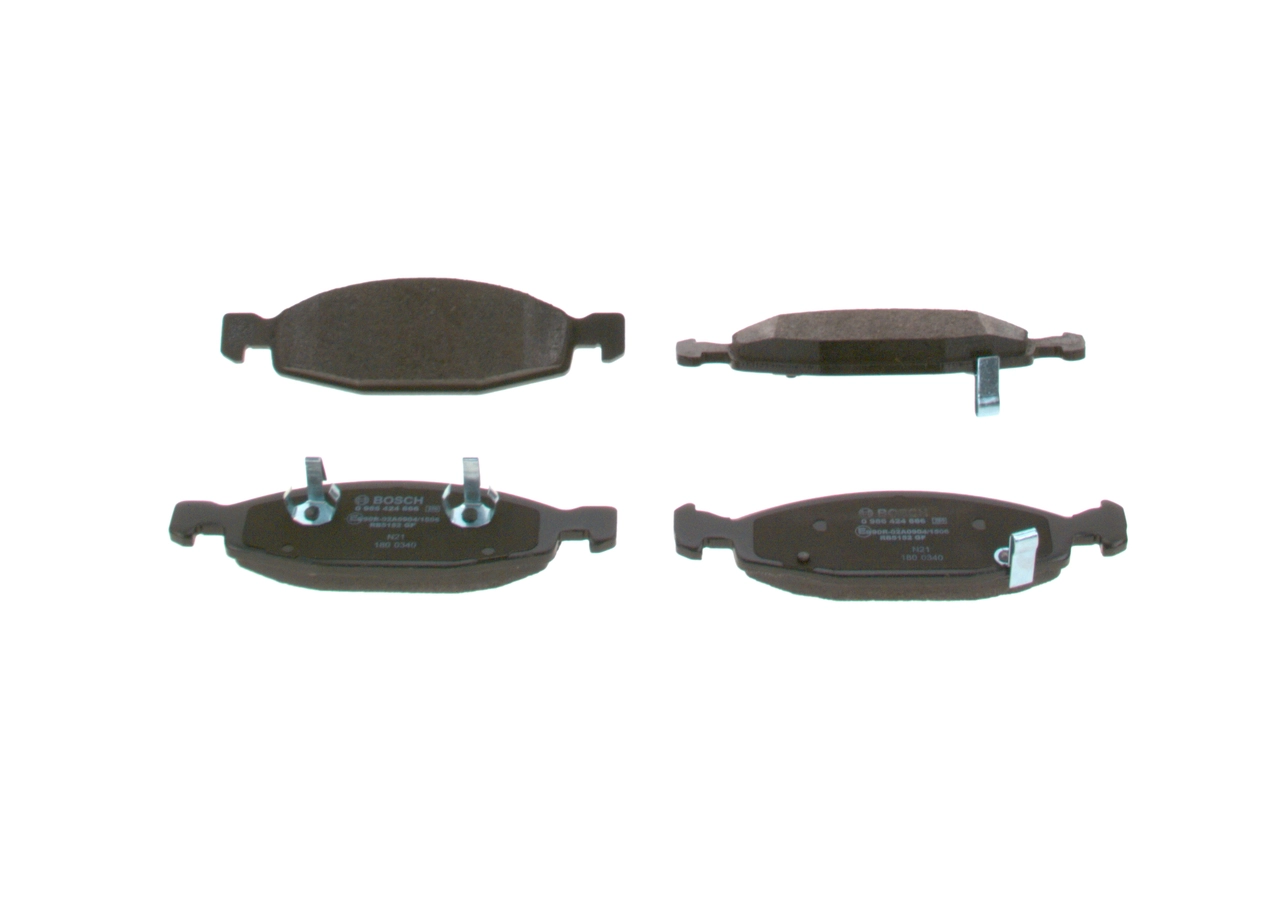 Гальмівні колодки Bosch 0986424666 ціна, від 32.36 USD