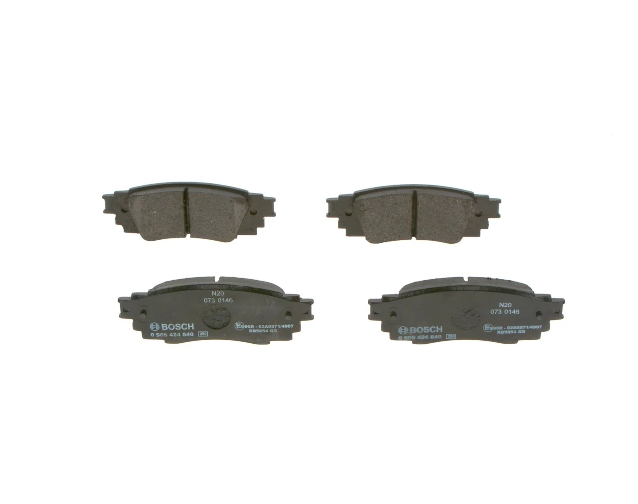 Задні гальмівні колодки 0986424840 Bosch