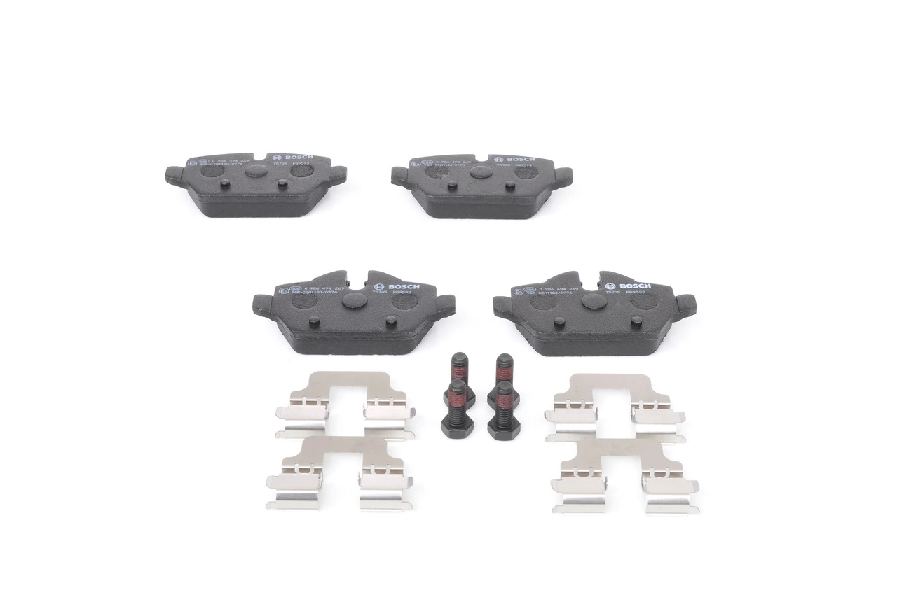 Задні гальмівні колодки Bosch 0986494269 ціна, від 32.38 USD