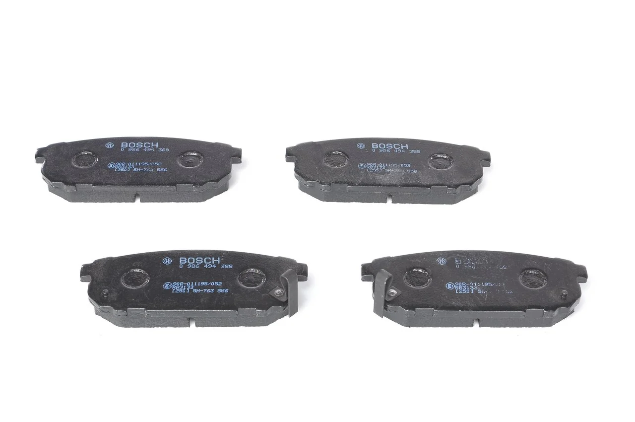 0986494388 Bosch Колодки гальмівні задні, дискові
