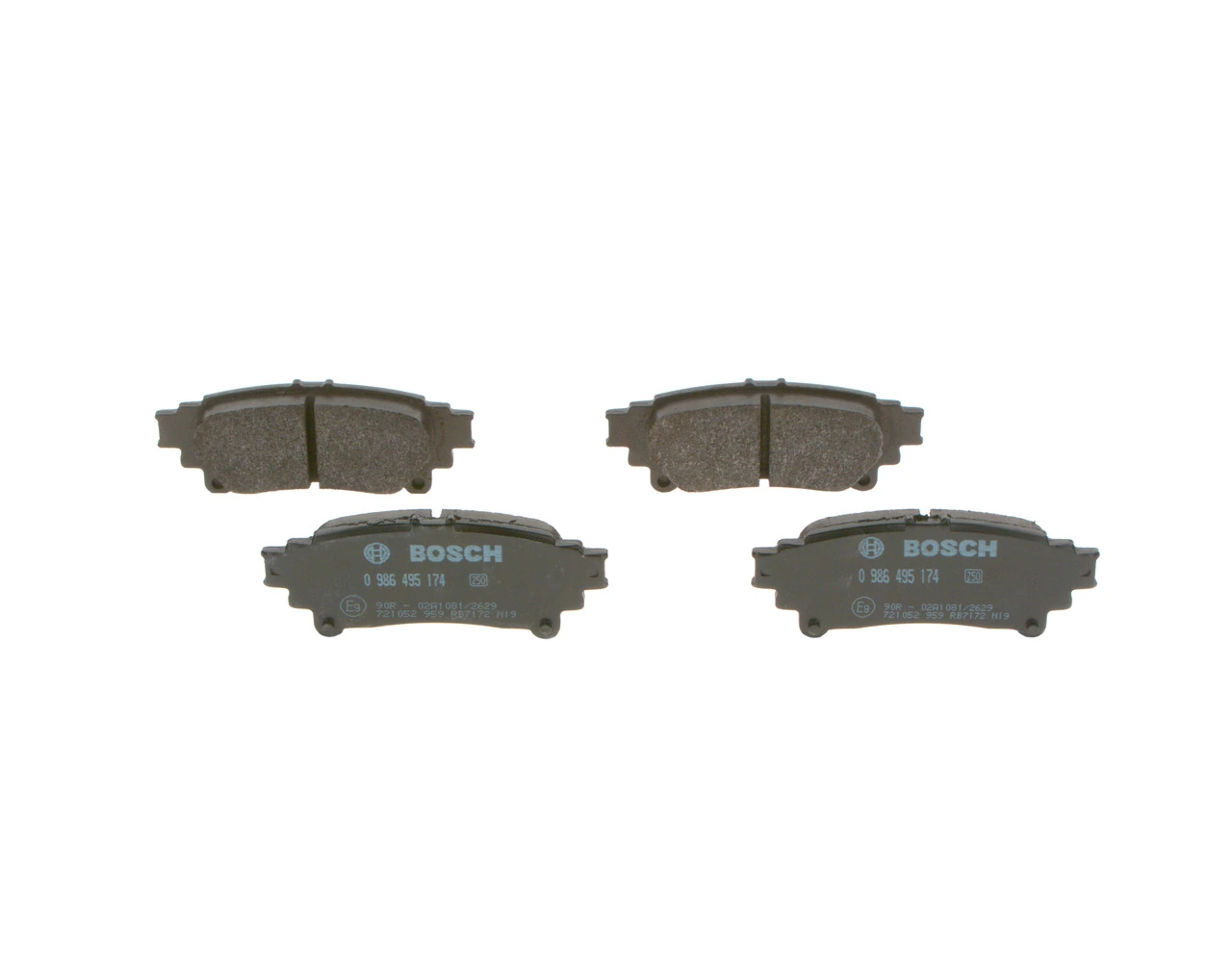 Задні гальмівні колодки Bosch 0986495174 ціна, від 23.58 USD