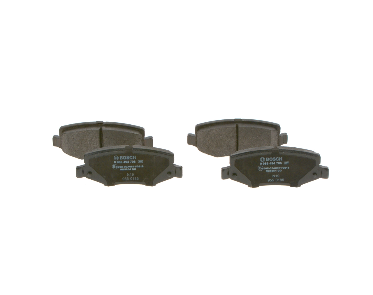 0986494706 Bosch Колодки гальмівні задні, дискові