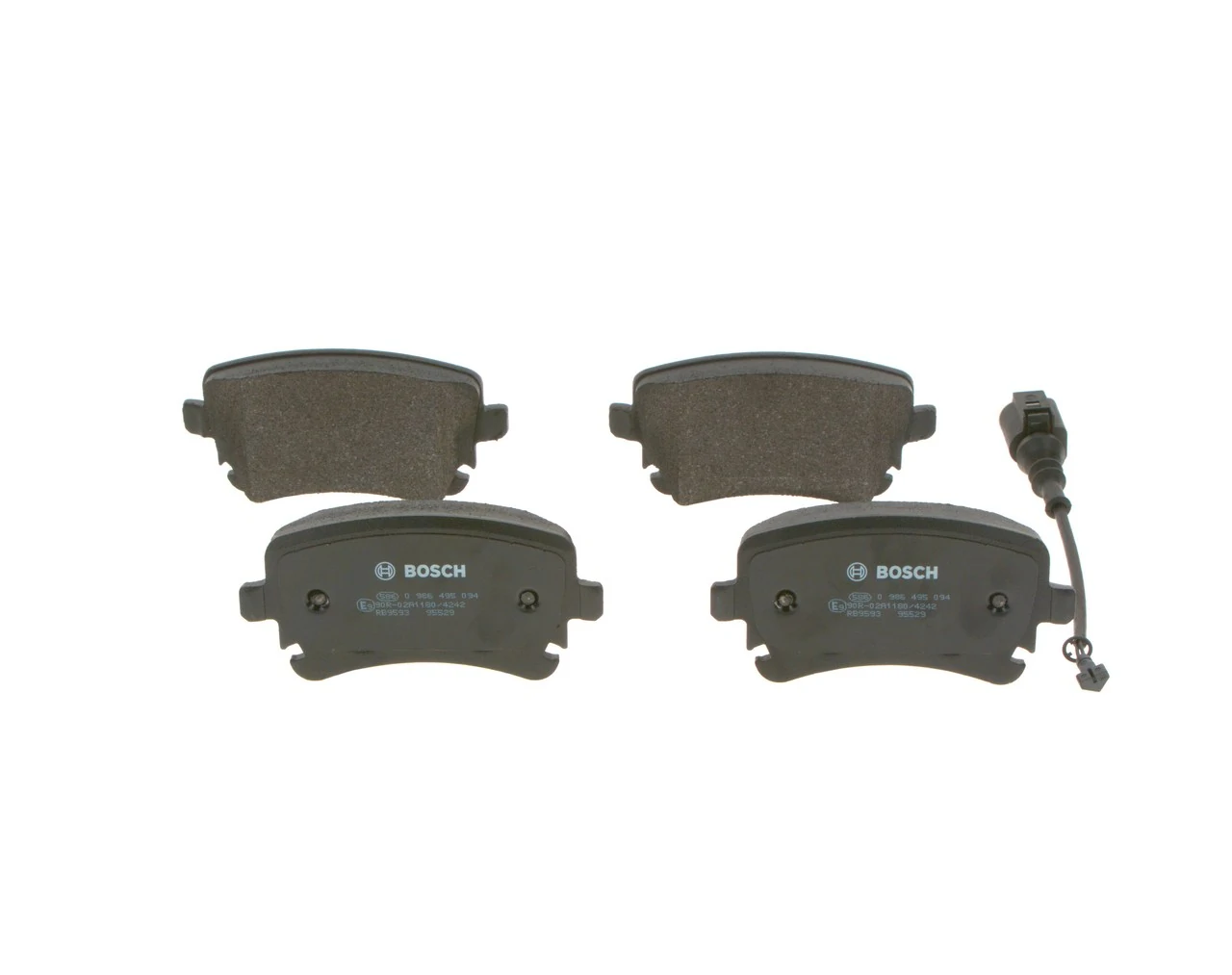 0986495094 Bosch Колодки гальмівні задні, дискові